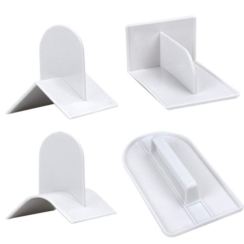 SUNKOOL 4pcs Fondant Icing Smoother Polisher for Cake Decoration Sugarcraft Scraper Paddle Tool - Image 1
